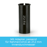 Adapter für Rahmenrohre ab 27,2 Millimeter